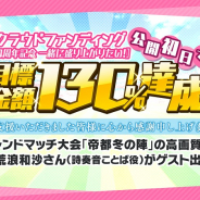 アメージング、「ビーナスイレブンびびっど!4周年記念 一緒に盛り上がりたい!」クラウドファンディングが目標額の130%を達成