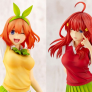 コトブキヤ、『五等分の花嫁』より中野四葉と中野五月のフィギュアを発表 ウインク顔や後ろ手パーツが付属