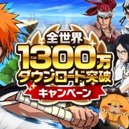 KLab、『BLEACH Brave Souls』全世界で1300万DLを突破 「全世界1300万ダウンロード突破キャンペーン」を実施
