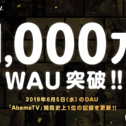 AbemaTV、WAU1000万を突破 山里亮太さんと蒼井優さんの結婚記者会見時のDAUは開局史上1位に!!