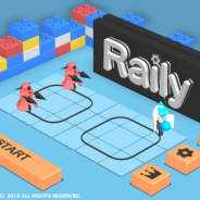 カプコン、「つくれん」プロジェクト最新作『Raily』を配信開始 敵までロボを誘導してパンチで撃破…新感覚レールアクションゲーム