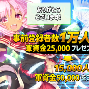 SpringField、『戦御村正M~戦乱に舞い散る花~』の事前登録者数が1万人を突破 サービス開始時に「軍資金25,000」のプレゼントが確定