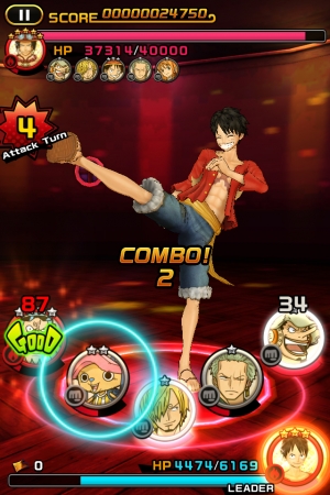 バンダイナムコ 新作音楽ゲーム One Piece Dance Battle でtwitterコインゲットキャンペーンを開始 連携技についても情報公開 Social Game Info