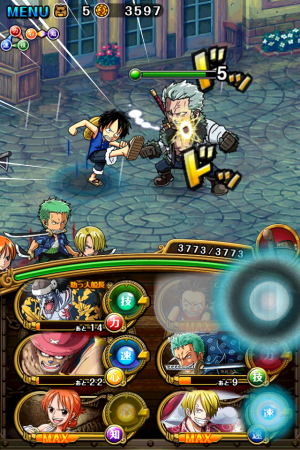 バンナムとドリコム One Piece トレジャークルーズ で新ステージ ローグタウン が追加 スモーカー や たしぎ が立ちはだかる Social Game Info