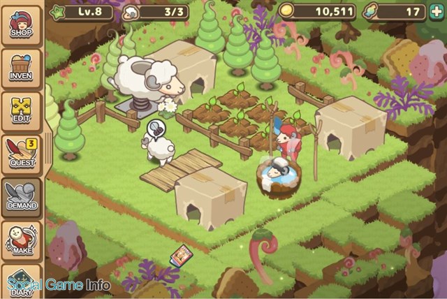 Nooslab 牧場経営シミュレーションゲーム Sheepfarm In Sugarland の事前登録を開始 配信開始は9月6日の予定 Social Game Info