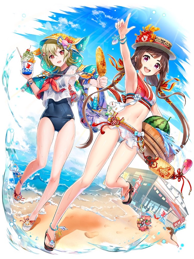 コロプラ クイズrpg 魔法使いと黒猫のウィズ で精霊たちが水着姿で登場する Summer Collection 19 を開催 Social Game Info