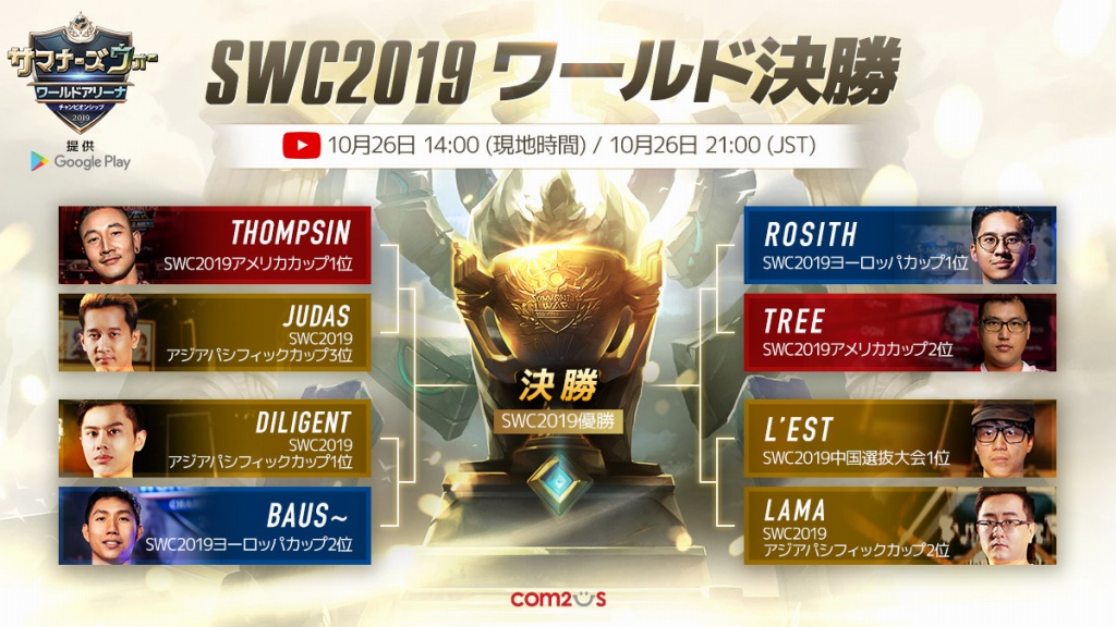 Gamevil Com2us Japan サマナーズウォー Sky Arena にてswc19ワールド決勝を10月26日に開催 Social Game Info