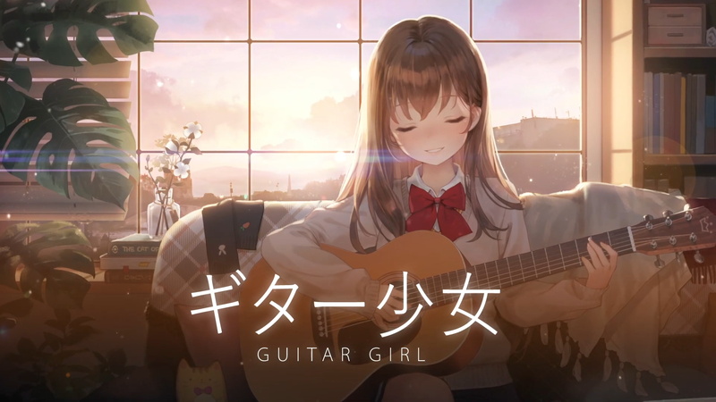 Neowiz ギター演奏で心を癒やす放置系ゲーム ギター少女 の事前登録を受付中 Social Game Info