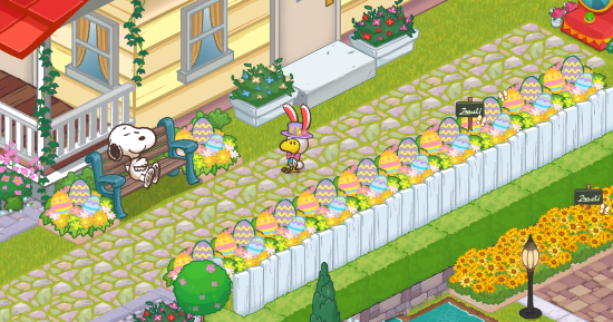 カプコン スヌーピー ライフ で イースター をテーマにした限定アイテムが手に入るイベントを開催中 Social Game Info