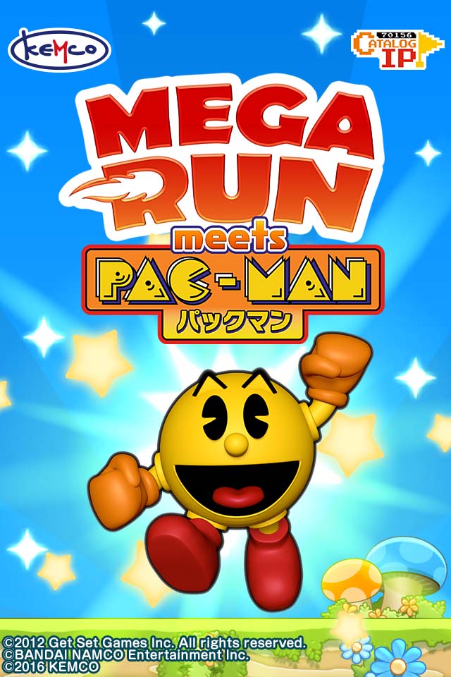 Kemco Mega Run Meets パックマン の配信を開始 Mega Run とゲーム界のレジェンド パックマン が奇跡の出会いを果たした Social Game Info