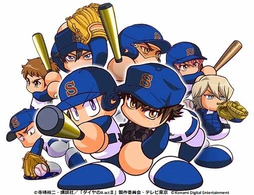 Konami 実況パワフルプロ野球 で新シナリオ 新 青道高校 をスタート アニメ ダイヤa Act に登場する奥村光舟や由井薫が新登場 Social Game Info