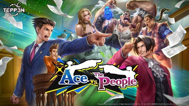 ガンホーとカプコン、『TEPPEN』で『逆転裁判』モチーフの新カードセット「Ace vs. The People」が登場！