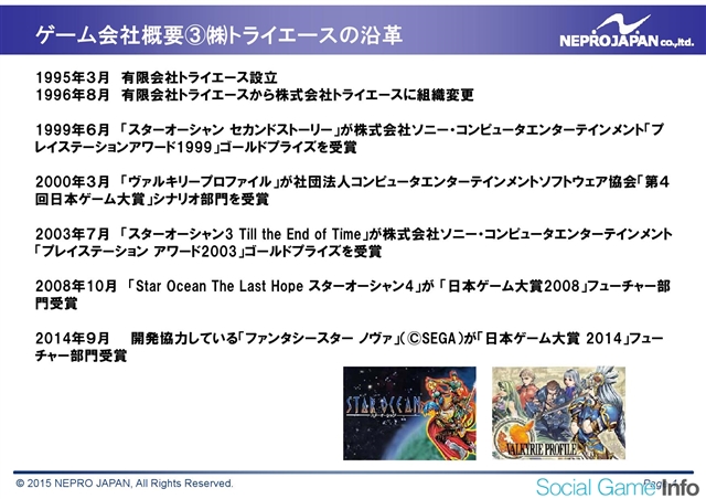 ネプロジャパン トライエースを子会社化 モバイル ゲームスタジオと合わせて215名の開発体制に モバイルゲーム領域を強化 Social Game Info