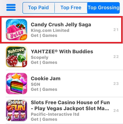 Kingの新作 キャンディークラッシュゼリー が好スタート 米国app Store売上ランキングで早くも21位に登場 Social Game Info