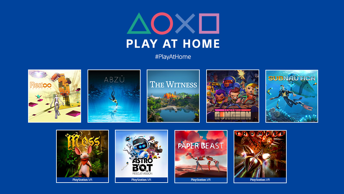 SIE、無料でゲームが楽しめる｢Play At Home｣イニシアチブを更新！　『ABZÛ』『Rez Infinite』『Horizon Zero Dawn』など10タイトル