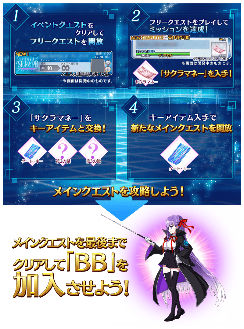 Fgo Project Fate Grand Order で 復刻版 深海電脳楽土 Se Ra Ph Second Ballet を日から開催 新要素は追加シナリオが楽しめる寄り道クエスト出現 Social Game Info