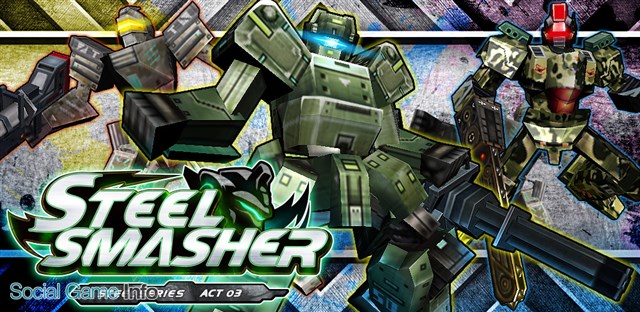 たゆたう ロボットアクションゲーム第3弾 Steel Smasher を配信開始 シリーズ完結編の第3弾は360度シューテングゲーム Social Game Info