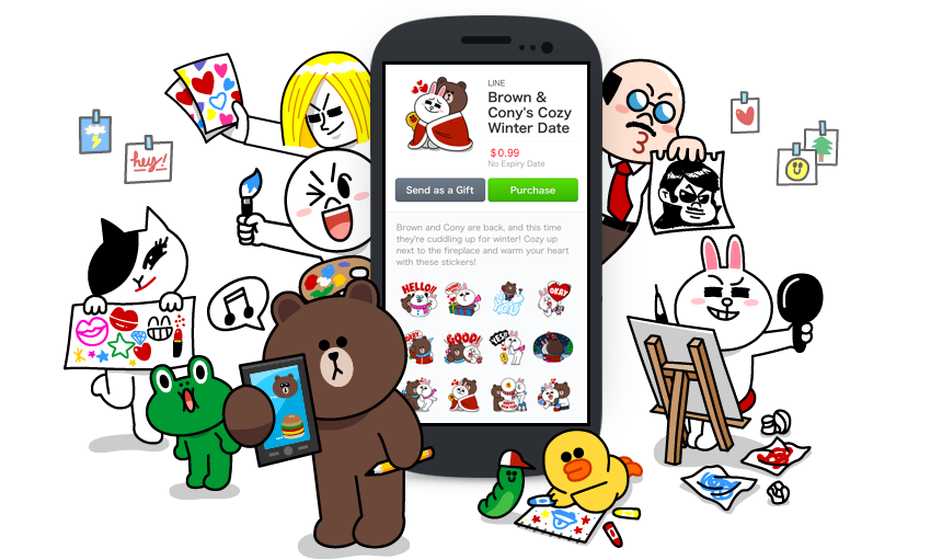 Line Line Creators Market の販売対象国を拡大 世界4億7 000万人を超えるlineユーザーに向けてクリエイターズスタンプが販売可能に Social Game Info