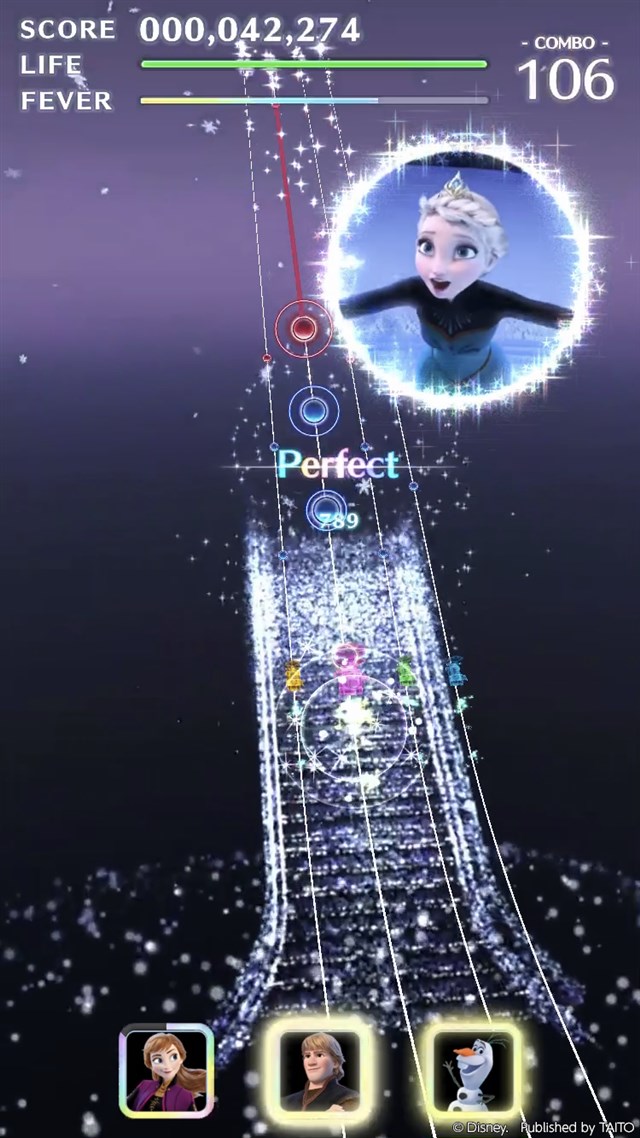 タイトー ディズニー ミュージックパレード に新ワールド アナと雪の女王 が登場 アナ雪 の楽曲やミュージックライドが追加に Social Game Info