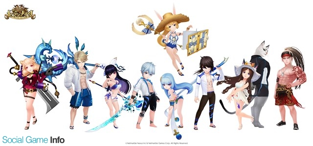 Netmarble Games セブンナイツ に新たな降臨イベントダンジョン 火鳥の心臓 を実装 人気キャラクター9人の水着衣装も登場 Social Game Info