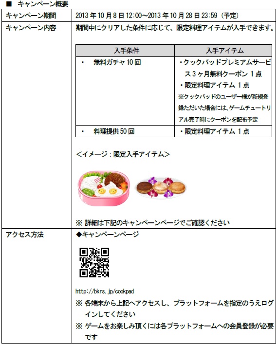 Enish ぼくのレストランii に限定料理アイテムを配布開始 クックパッド に再現レシピも掲載予定 Social Game Info